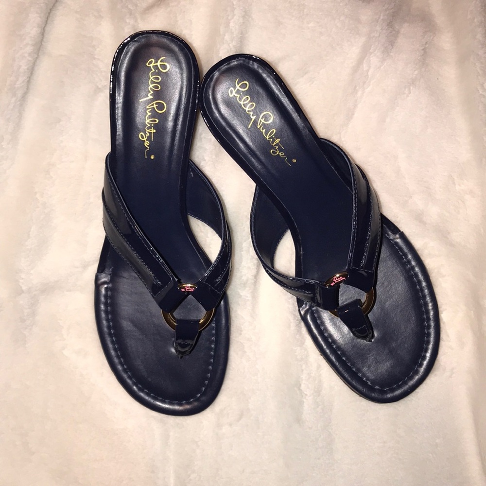 Lily Pulitzer Wedge Sandals 7.5 NWOT